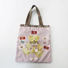 美品 ピンクハウス PINK HOUSE × レスポートサック LeSportsac テディ ワッペン トートバッグ /ピンク ハンドバッグ【2400014497496】
