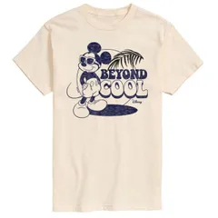 【送料無料】 ディズニー メンズ Tシャツ トップス Disney's Mickey Mouse Men's Beyond Cool Graphic Tee Cream