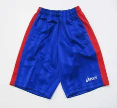 asics アシックス サッカー オーダーパンツ ブルー×レッド 150