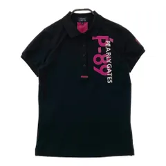 サイズ：0 PEARLY GATES パーリーゲイツ 2023年モデル 半袖ポロシャツ  ブラック系 [240101319791]# ゴルフウェア レディース ストスト