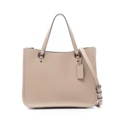 【極美品】COACH　コーチタイラー キャリーオール 2way ベージュ　レザー 2506060741.jpg