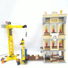【バラ売り】レゴ(LEGO) シティ レゴシティの消防隊 60216 構造物とクレーン+フィグ2体
