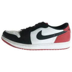 NIKE (ナイキ) AIR JORDAN 1 RETRO LOW OG BLACK TOE CZ0790-106 エアジョーダン1 レトロ ロー ブラックトゥ ローカットスニーカー US7.5/25.5cm ホワイト/レッド