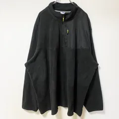 古着 used　STARTER スターター　長袖ハーフジップフリースジャケット　プルオーバー　黒　ビックシルエット　5XLサイズ
