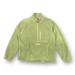 国内正規 美品 Supreme 21AW Polartec Half Zip Pullover ポーラテック ハーフジップ プルオーバー フリース ジャケット シュプリーム ライトオリーブ系 M 66676Aのサムネイル