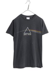 【お得なクーポン配布中!】 00s ピンクフロイド ツアー プリント 半袖 Tシャツ メンズ M 古着 オールド オフィシャル バンド ロック アート イラスト グラフィック 黒