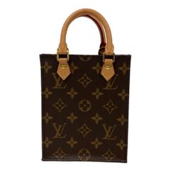 LOUIS VUITTON/ルイヴィトン ビトン M69442 プティット サックプラ モノグラム レザー ショルダーバッグ ブラウン レディース ブランド