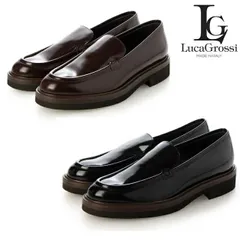Luca Grossi ルカグロッシ レディース シューズ ローファー レザー K464M イタリア製 本革 イタリア カジュアル 厚底