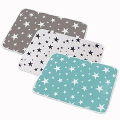 TMVOK 防水シーツ おねしょシーツ 吸水性良い 3枚セット 敷きパッド 赤ちゃん ペット用 おむつ替えシート ベビー肌に優しい 天然綿100% 滑り止め付 防水 オムツ替えシート 男女共用 持ち運び便利 35*45cm