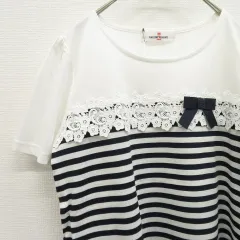 ギャラリービスコンティ GALLERYVISCONTI Tシャツ カットソー 刺繍 リボン 881545iのサムネイル