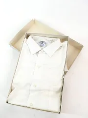 古着 Deadstock!! 60-70s USA製 ARROW Dura-Neat 100%コットン ホワイト ドレス シャツ 16