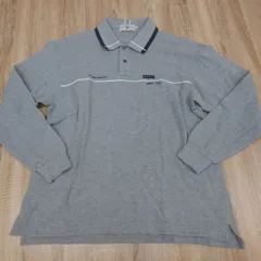 美品　POLO CLUB　ポロクラブ　長袖　ポロシうャツ　グレー　LLサイズ