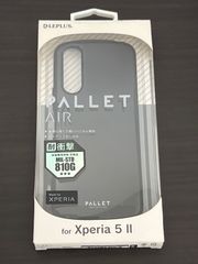 【未開封】LEPLUS　Xperia 5 II SO-52A/SOG02 耐衝撃ハイブリッドケース 「PALLET AIR」 ブラック