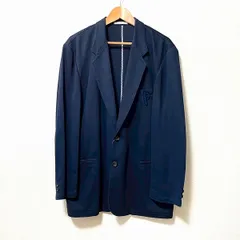 #anc パパス Papas ジャケット M 紺 カジュアル ロゴ ワッペン 美品 メンズ [965032]のサムネイル
