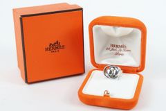 【美品】HERMES エルメス シルバー トゥザノー リング 指輪 925 ブランドアクセサリー 49 9号 小物 雑貨【QU16】