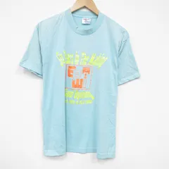 L/古着 半袖 ビンテージ Tシャツ メンズ 90s six 企業広告 クルーネック 薄緑 グリーン 霜降り 25aug19 中古