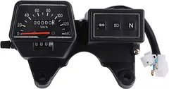 tw225スピードメーターとインジケーター　tw200やrz50への流用もヤマハ YAMAHA 160km/h3連LEDインジケーター付きスピードメーター