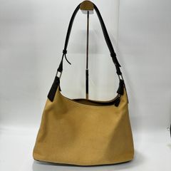 ★-36 GIORGIO ARMANI ジョルジオ アルマーニ ハンドバッグ ワンショルダー イエロー系 レディース バッグ
