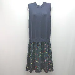 美品GLOBAL WORK 異素材 ワンピース E 27014 【1305180027014】