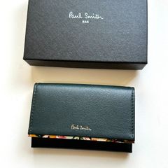 新品未使用 ポールスミス トリプルステッチ 牛革 レザー 名刺入れ