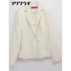 ◇ ANNE KLEIN アンクライン シングル1B 長袖 テーラード ジャケット サイズ9 アイボリー レディース 【中古】 【1105270011776】のサムネイル
