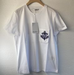 ⭐️ Max Mara マックスマーラ ロゴ刺繍 T 上質 PAPAIA ホワイト