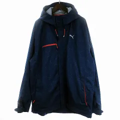 プーマ PUMA Ecosphere ハードシェルジャケット マウンテンパーカー ロゴ プリント 青 ブルー XL ■SM1のサムネイル