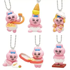 【中古】キーホルダー 全6種セット 「おぱんちゅうさぎ たべものいっぱいマスコット」