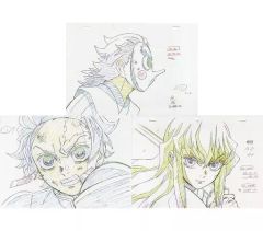 [중고] 원화 일러스트 보드 귀멸의 칼날 검 대장장이의 사토편 제2권 ufotable 한정 특전 본편 복제 원화 세트 3종