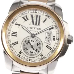 カルティエ CARTIER WSCA0006 カリブル ドゥ カルティエ ダイバー デイト スモールセコンド 自動巻き メンズ _770334