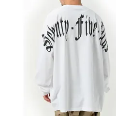 新品未使用 [75plus-06/02White]長袖Tシャツ BIGサイズ ビッグシルエット ロングスリーブ バックプリントロンTEE　大きいサイズ