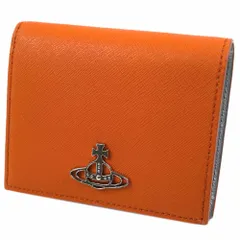 ヴィヴィアンウエストウッド 財布 Vivienne Westwood レディース 二つ折り財布 SAFFIANO ORANGE オレンジ 51010024-L001N-F401 51010024 L001N F401