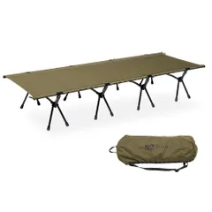 【数量限定】キャンプベッド キャンプ用コット 幅広ハイロー コット ２WAYワイドコット 折りたたみ COT WIDE 幅80cm 2WAY WAQのサムネイル