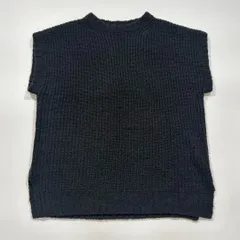 mao made マオメイド アルパカ ニット ベスト ジレ オーバーサイズ ブラックのサムネイル