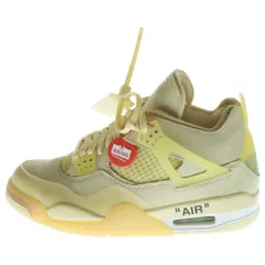 NIKE (ナイキ) ×OFF-WHITE WMNS AIR JORDAN 4 SP SAIL オフホワイト ウィメンズ エアジョーダン4 セイル ハイカットスニーカー アイボリー US9/26cm CV9388-100