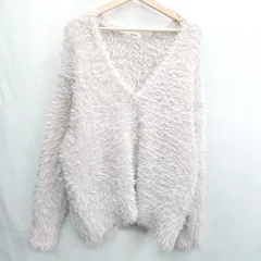 ◇ ⊇ one after another NICE CLAUP 長袖 カーディガン サイズF ピンクベージュ系 レディース E  【1502060045087】