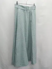 ◇ Θ N.natural beauty basic ロング フレアー Aライン スカート サイズM ミントグリーン レディース E  【1410100039630】