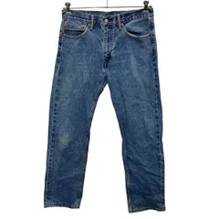 Levi's 505 デニムパンツ W33 インディゴブルー リーバイス ジップアップ カジュアル アメカジ ジーンズ 古着卸 アメリカ仕入 2507-307