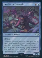 【中古】マジックザギャザリング 023/168[U]：【40K】【サージFOIL】Heralds of Tzeentch/ヘラルド・オヴ・ティーンチ
