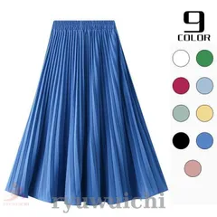 スカート レディース シフォン プリーツスカート ロングスカート マキシ丈スカー 通勤 着やせ 30代40代50代 夏