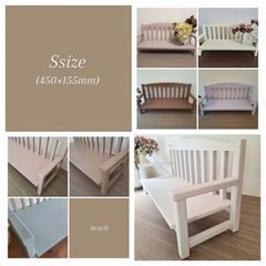 【発送予定…3週間後】全8色 Ssize ２人掛け ぬいぐるみ用 ベンチ