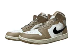 NIKE (ナイキ) WMNS AIR JORDAN 1 MID エアジョーダン スニーカー BQ6472-103 29cm US12 ホワイト ベージュ メンズ/199