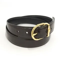 美品　Salvatore Ferragamo レザー ベルト 黒/茶 サルバトーレフェラガモ Salvatore Ferragamo ベルト