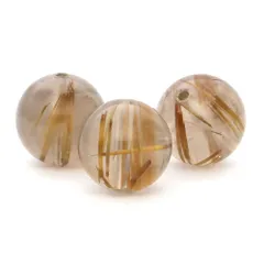 1粒売り ゴールドルチルクォーツ ルチルクォーツ 16mm パワーストーン バラ売り 天然石 パワーストーン ばら売り ビーズ 穴