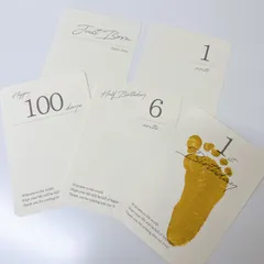 マンスリーカード｜手形 足形 月齢カード