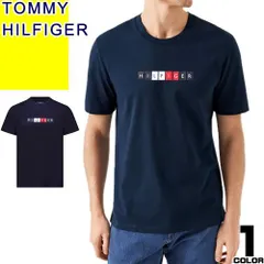 トミーヒルフィガー TOMMY HILFIGER Tシャツ 半袖 クルーネック 丸首 メンズ 2025年春夏新作 ロゴ コットン 大きいサイズ ブランド 紺色 ネイビー T-SHIRT 09T4497