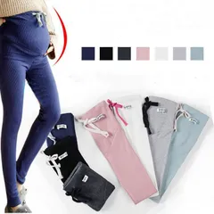 スパッツ レディース マタニティ レギンス リブレギンス 妊婦 【即納】5色バリエーション ズボン 【即納】5色バリエーション 保暖#anyki25197