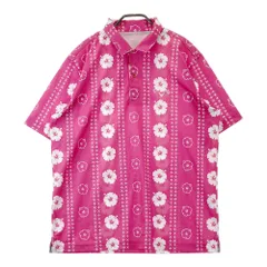 サイズ：3L CALLAWAY キャロウェイ  半袖ポロシャツ メッシュ 総柄 ピンク系 [240101459102] ゴルフウェア メンズ ストスト