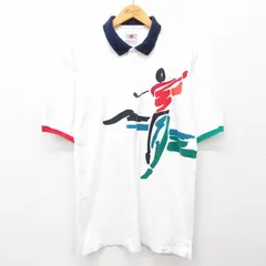 XL/古着 半袖 ポロ シャツ メンズ 00s ゴルフ コットン 白 ホワイト 24jul16 中古 トップス