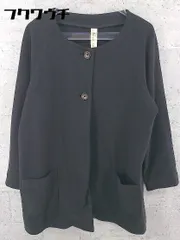 ◇ niko and... ニコアンド  長袖 ノーカラー コート サイズ ブラック レディース  【中古】 【1002800669363】
